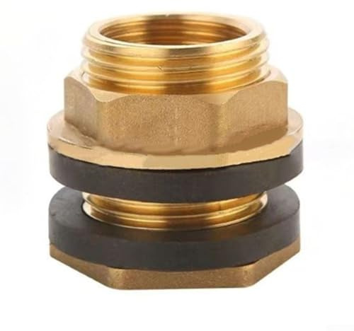 Yuanpgky Conector de latón para barriles de lluvia, tanques de agua y torres | /5.1 cm, 3/20.3 cm, 3/10.2 cm para NPT hembra x 3/10.2 cm, /5.1 cm, GHT macho | Para una larga duración, ajuste para (G1)