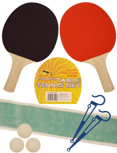 HENBRANDT 2 spelbord TENNIS set 2 fladdermöss nät 3 bollar pingpong set