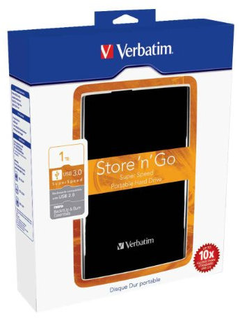 Verbatim Disque dur externe portable 2,5 USB 3.0 1 To Noir