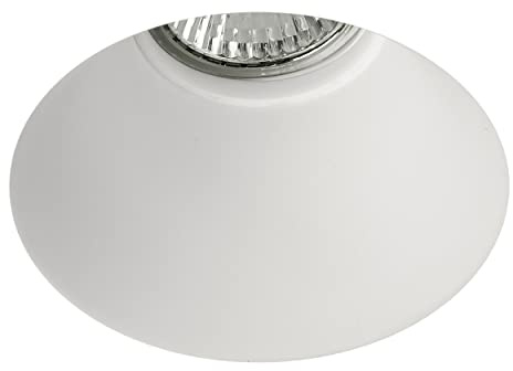 Blanco Round Recessed Interior Downlight in Plaster