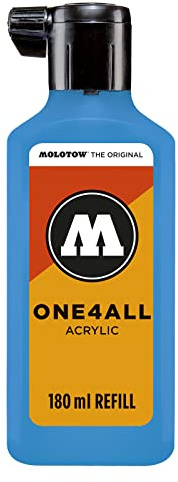 Molotow ONE4ALL Refill Acryl, Farbe 230 schock blau 180 ml, Nachfülltinte für Permanentmarker