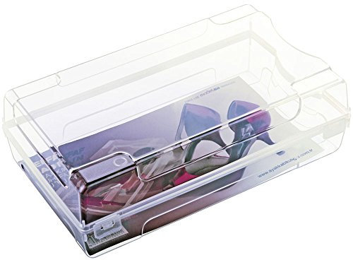 Aktions-Set: 4 tragbare Schuhboxen mit Griff in Transparent aus Kunststoff. Maße: 31 x 19 x 10 cm. Für Sneaker, Damenschuhe, etc.