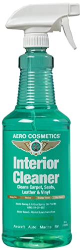 Aero Cosmetics Interior Cleaner, Carpet Cleaner, Seat Cleaner, Fabric Cleaner, 32 Fl oz. Aircraft Quality for Car, RV, & Aircraft, Meets Boeing and Airbus Specs