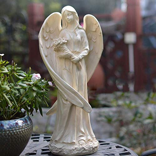 Engel Statue Skulptur Garten Kunst Dekor Pool Side Outdoor Home Yard Große Flügel