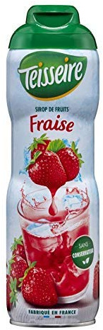 TEISSEIRE - Sirop Fraise 600Ml - Lot De 4 - Livraison Offerte