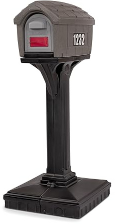 Dig-Free Easy Up Home Mailbox, Graystone/Black, Made in The USA