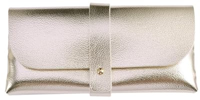 COLLBATH Pvc Leder Brillenetui Schmaler Hartschalen Sonnenbrillenhalter Mit Verschluss Für Zuhause Und Unterwegs