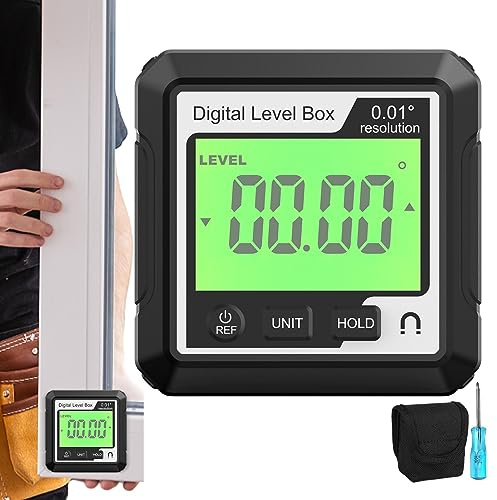 Digitalt vattenpass, dammtät digital vinkelmätare med hög precision och elektronisk nivåmätare med magnetisk bas