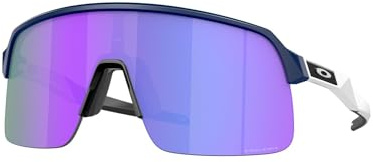Oakley Brille Sutro Lite Matte Navy/Prizm Violet - Halb Rahmen - Wrap Around - UV-Schutz - Unisex - Minimalistisch - Radfahren