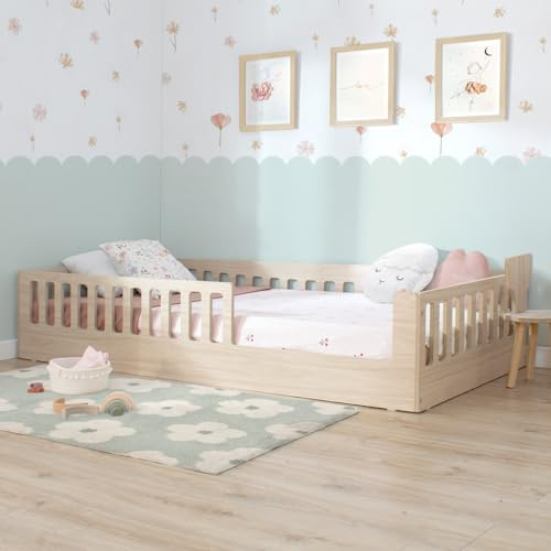 Bainba Cama Montessori BARROTES Creta 90x190 cm (Entrada Derecha)