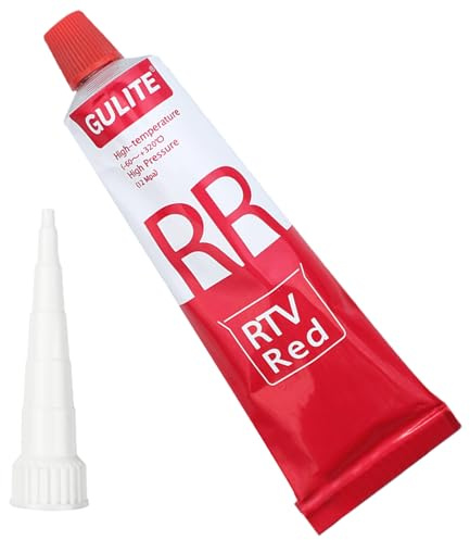 85g Pâte à Joint Haute Température, Mastic en Silicone pour Moteur et Carburateur - Étanchéité du Service, Plage de Température -60 °C à 320 °C - Rouge