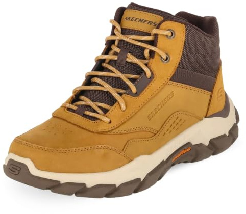 Skechers Botas de senderismo Santoro Hopkins para hombre, Malla sintética de piel de trigo, 43 EU