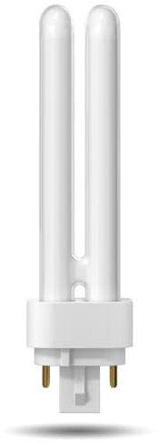 TobeBright 18W Gx24Q-2 4 Pin Compact Fluorescent Lamp, Warm White 3000K 2U Double Turn Tube Energy Saving Bulb 240V CFL Lamp Non-dimmable for Kitchen, Bedroom, Bathroom, Corridor (1-Pack)