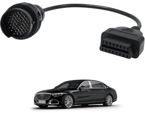 OBD2 Adapter 38 Pin OBD1 auf 16 Pin OBD2 Diagnosegerät, OBD Adapter Stecker Scanner Kabel für Mercedes (30 cm)