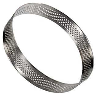 VICASKY Round Stainless Steel Tart Ring Mousse Baking Mold for Tart Shell and Fruit Pastry Tool for Cake Moulds