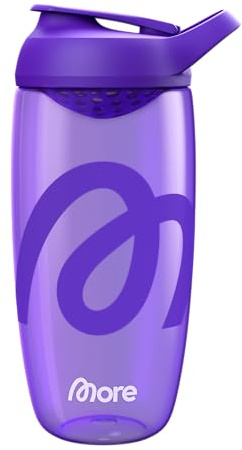 MORE Premium Shaker, 700 ml, lila, integrerad blandsil, med högkvalitativ ECOZEN plast