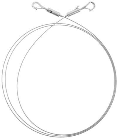 Sewroro Filo Per Appendere in Acciaio Resistente Metri Per Appendere Specchi Lampade Cartelloni Pubblicitari Vasi e Decorazioni