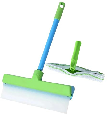 Mbiyhga Shower Board, Shower Window Washing Equipment, Commercial Professional Wicher Scrubber Scraper for Household, Kitchen, Bathroom, Mirror, Wall Floors, Car