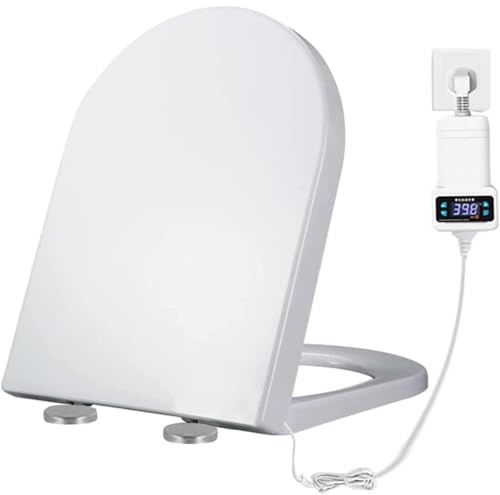 Electronic Digital Bidet Seat, Heated Toilet Seat, Easy Installation with Soft Close Quick Release, Adjustable Temperature 33-48°C
