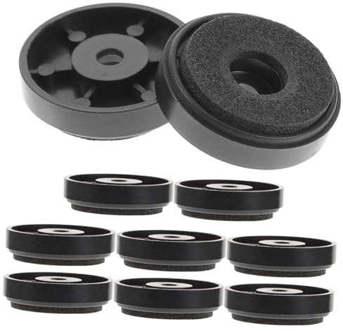 Warmhm 10pcs Subwoofer Isolation Pads Speaker Vibration Absorbers Heat Resistant Compact Shockproof Feet for Turntables Amplifiers and Audio Equipment Support