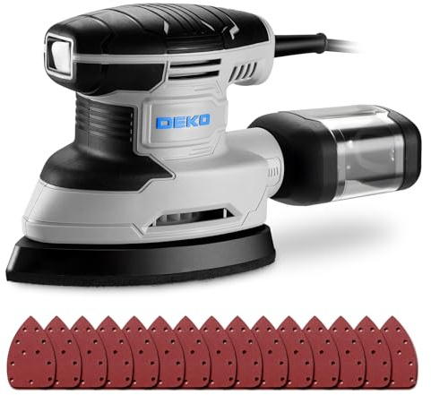Detail Sander Electric: DEKOPRO 180W Mouse Sander Corded Sanders Hand Tool 13000 RPM with Dust Collector