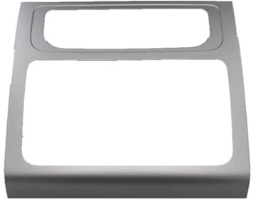 Car Fascias Frame Intermediate Frame Box Black Silver 1T0858071 for VW for Touran 2011-2015 Navigation Panel Frame(Silver)