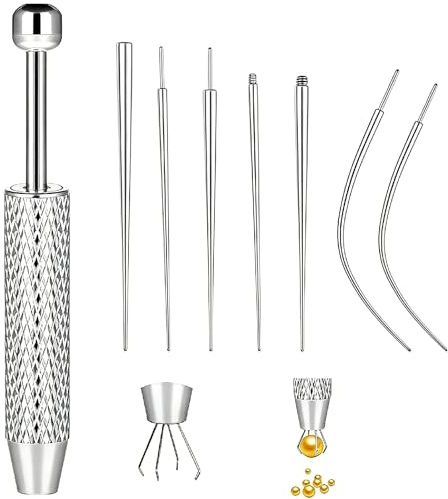 Piercing Ball Grabber, Piercing Taper Flat Back Earring Applicator Tool Set