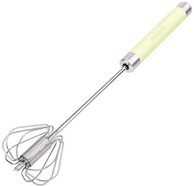 Schneebesen Edelstahl, SZMDLX Handschneebesen Schneebesen Milchaufschäumer manuell Handmixer Handrührer Vielseitiges Werkzeug für Egg Beater, Milk Frother, Hand Push Mixer Stirrer Küche Utensil