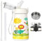 OLDLEY 350ml/12oz Kids Stainless Steel Water Bottle with Straw for School with 2 Different Lid Metal Vacuum Insulated Water Bottles Small Flask for Boys Girls Toddler Children Hot Cold Drinks BPA Free