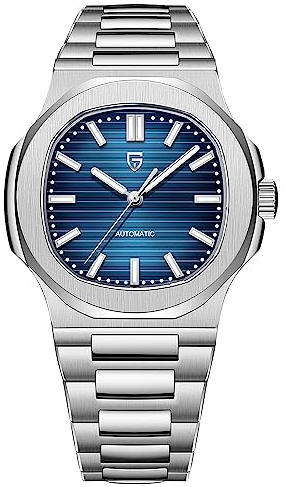 Pagani Design Herrenuhr PD-1728 Himmelblau 40 mm Herrenuhr Edelstahlgehäuse Synthetisches Saphirglas ST16 Chronograph Automatikuhr mit mechanischem Uhrwerk