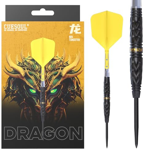 CUESOUL Chinese Zodiac Steel Series 20g/21g/22g/23g/24g 90% Wolfram Dart-Set mit integriertem ROST T19 Flight