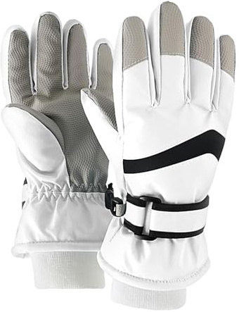 Sionhiuo Guantes de Invierno para niños, Guantes Impermeables cálidos - Guantes Térmicos de Patinaje sobre Hielo | Equipo Deportivo Ajustable para Snowboard, Accesorios de Invierno, Guantes cálidos