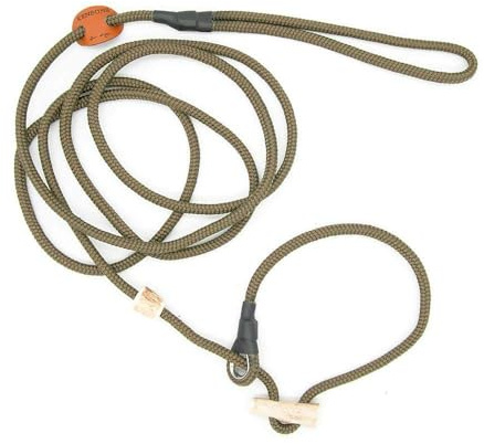 Retriever-Leine/Moxonleine Sporty-Style | robuste Hundeleine aus Tau mit Klemme & Halsbandfunktion | 6mm – besonders griffig & wetterfest | Training, Alltag & Dummyarbeit