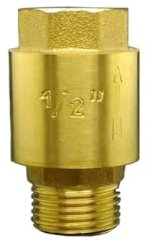 1/2 3/4 1 BSP Innengewinde Messing Vertikalhubfeder Einweg-Rückschlagventil(3/4,Male to Female)