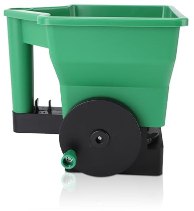 Esparcidor de mano, manual de 3 litros, pequeño ahorro de mano de obra, para césped, jardín, semillas de césped para fertilizantes, sal, patios pequeños y jardines
