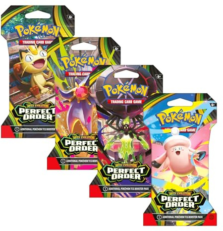 Pokemon TCG: Mega Evolutions - Pacchetto booster con bustina Perfect Order - 10 carte