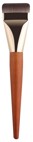 Ultra Thin Flat Head Foundationborste – professionell platt foundationborste för flytande smink | trähandtag platta makeupborstar flytande foundationn med platt för kosmetisk användning