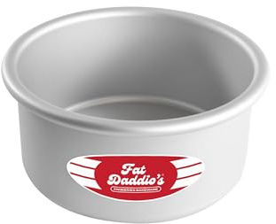 Fat Daddio's PRD-63 Anodized Aluminum Round Cake Pan, Silver