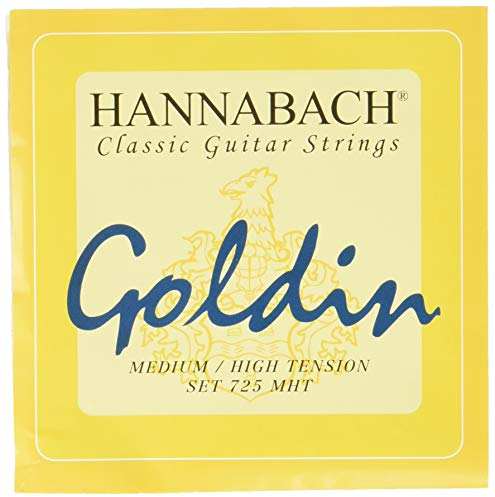Hannabach Klassikgitarrensaiten Serie 725 Medium/High Tension Goldin/Carbon - Satz - 725MHT