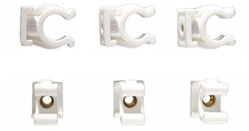 Cornat TP560304 Rohr-Clips einfach für 18 mm, 25 Stück Weiß