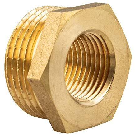 Reducer Red Brass blank 1 1 / 4 Inch (5 / 4-Inch Outer Thread x 1 Inch Internal Thread
