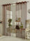 Gardinenbox Fadengardine Fadenstore Vorhang mit Ösen Raumteiler 140 x 250 cm, Braun, 20304