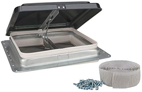 HENG'S 14 RV CAMPER TRAILER UNIVERSAL SMOKE COLOR CARGO ROOF VENT 74111- NO GARNISH RING INCLUDED by Heng's