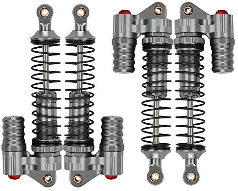 Drfeify RC Auto Stoßdämpfer, 4 Stücke Anti- Leichtgewichts Hydraulischer Metall Dämpfer () Playing Accessories Musical Instrument Accessories