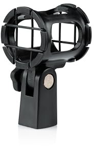 Gator Frameworks Soporte antivibraciones universal para micrófonos de condensador de 15 a 25 mm de diámetro, reduce las vibraciones para mejorar la calidad de la grabación (GFW-MIC-SM1525)