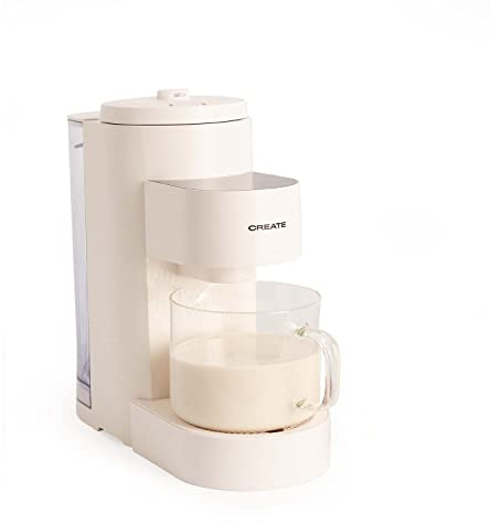 CREATE/VEGAN MILK MAKER PRO/Máquina para hacer leche de almendras, leche de Soja, avena, milkshake, 6 programas, temporizador, preparar todo tipo de leches vegetales, 1,5 litros, 1200W