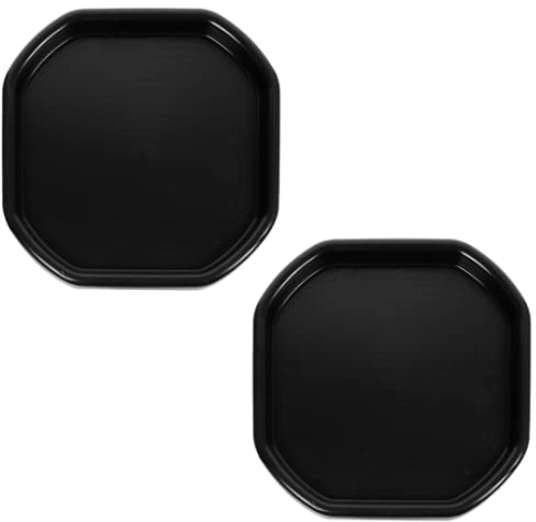 JMS we create smile - (Set of 2) Small Plastic Mixing Tray Sand Water Play Equipment Pool Pit Tray | Water Game Garden Beach Tuff Tray - Kids Messy Play Tray - 70x70CM (Black)