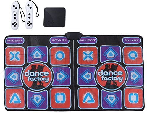 Dance Pad for Adult Kids, Electronic Dance Mat for TV, Music Double Dance Pad with Handle, for Early Education, Exercise, Yoga Dancing