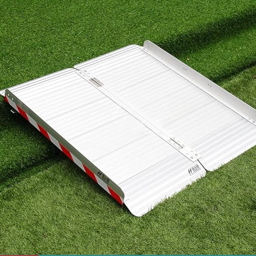 JJoias Tragbare Rollstuhlrampe, Nicht Rutsches Aluminiumfaltungsrampe, Home Step Rollstuhl Rampe, Geeignet Für Heimstöcke, Treppen, Türrücker, Ladung Kapazität 400 Kg,66 * 84.5cm