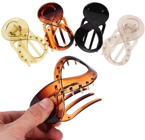 Baluue 4pièces Barrettes à Cheveux Pc Pour Femmes Accessoires De Coiffure Élégants Et Pratiques Pour Types De Cheveux Parfaites Pour Créer Des Coiffures Variées Et Maintenir Vos